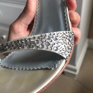 Rhinestone wedding shoes size 6